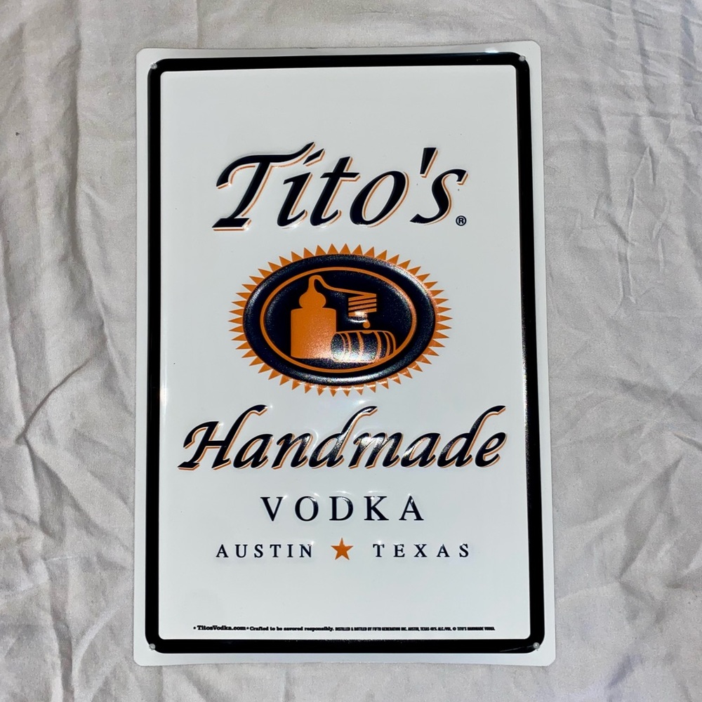 Tito’s metal placard